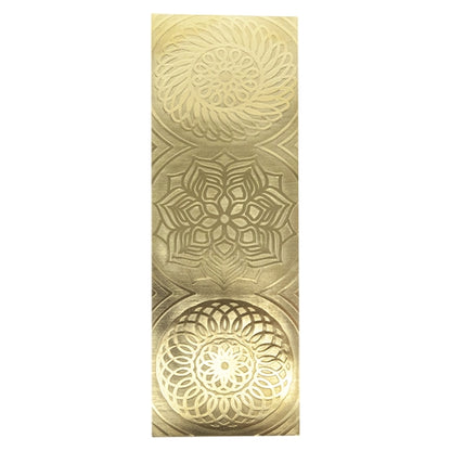 Textured Metal - Blooming Mandala brass