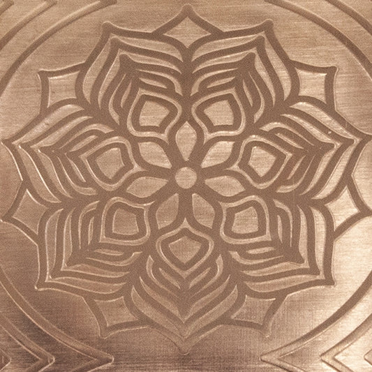 Textured Metal - Blooming Mandala copper 