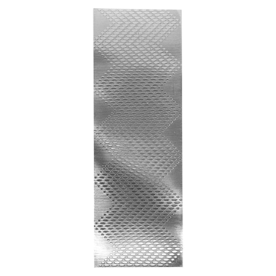 Textured Metal - Granulated Chevron silver