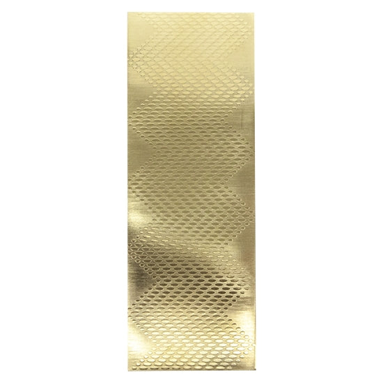 Textured Metal - Granulated Chevron brass