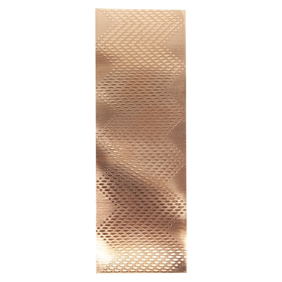 Textured Metal - Granulated Chevron copper