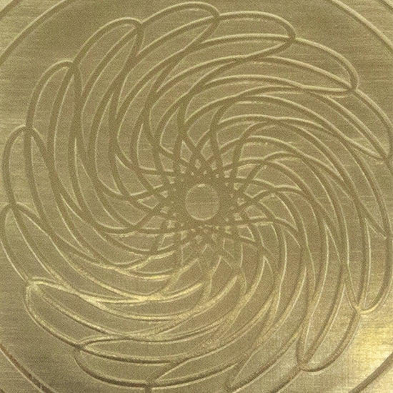 Textured Metal - Mandala Swirls brass