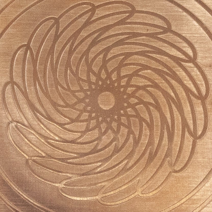 Textured Metal - Mandala Swirls copper
