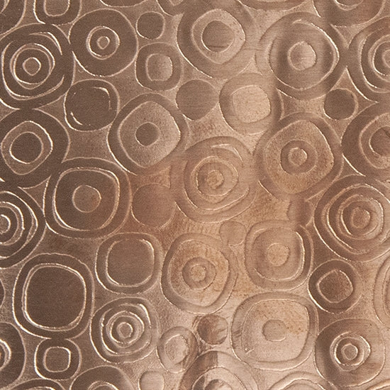 Textured Metal - Mod Circles copper