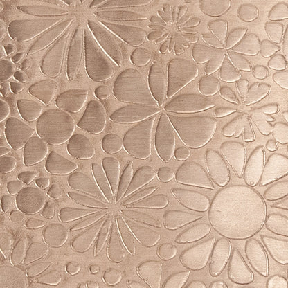 Textured Metal - Flower Patch copper