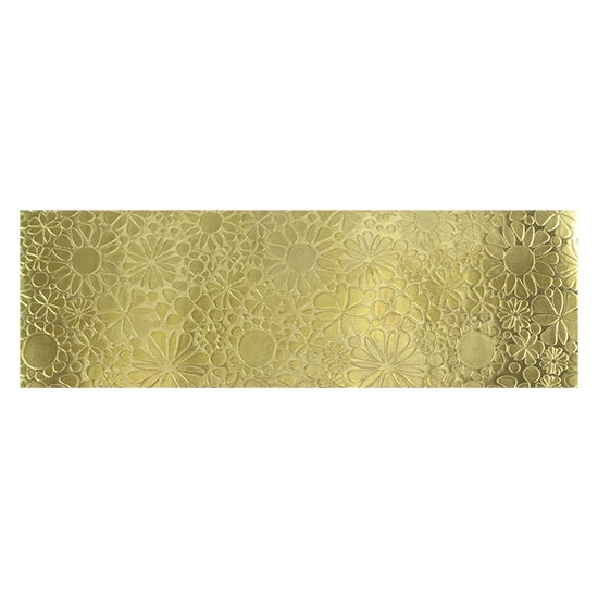 Textured Metal - Flower Patch brass