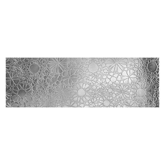 Textured Metal - Flower Patch silver