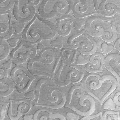 Textured Metal - Lots of Love silver