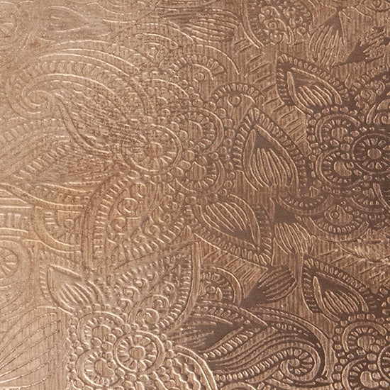 Textured Metal - Faint Paisley copper 