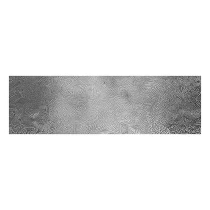 Textured Metal - Faint Paisley silver