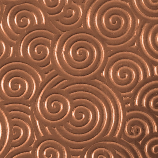 Textured Metal - Curly Swirly - Copper