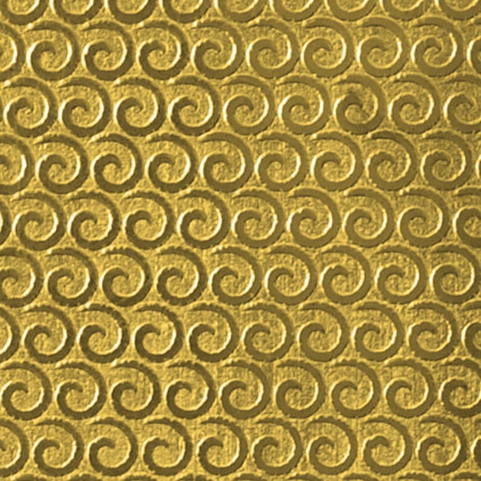 Textured Metal - Perpetual Curl - Brass 22 gauge