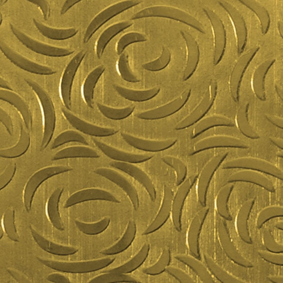 Textured Metal - Bed of Roses - Brass 22 gauge