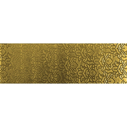 Textured Metal - Lotus Waterfall - Brass 22 gauge