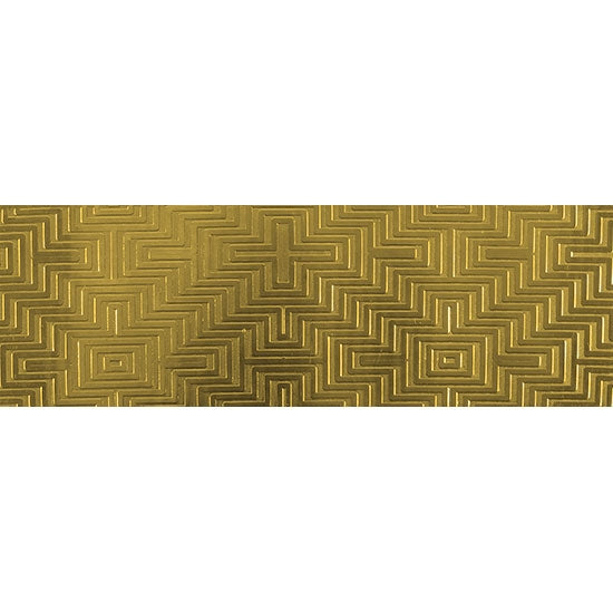 Textured Metal - Mayan Maze - Brass 22 gauge