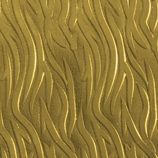 Textured Metal - Zebra - Brass 22 gauge