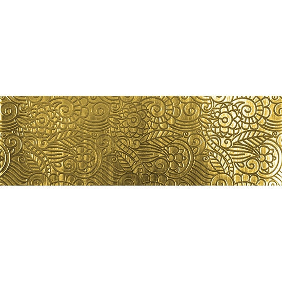 Textured Metal - Avatar Jungle - Brass 22 gauge