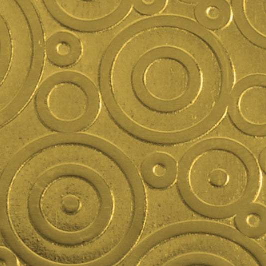 Textured Metal - Bubble Trouble - Brass 22 gauge