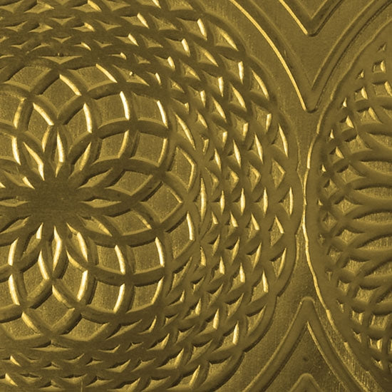 Textured Metal - Mandala - Brass 22 gauge