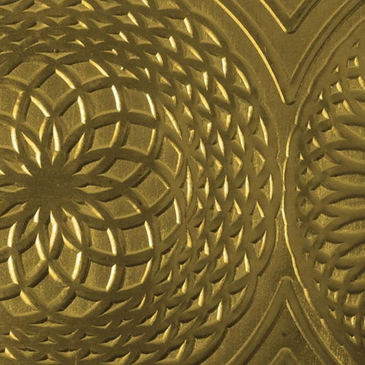 Textured Metal - Mandala - Brass 22 gauge