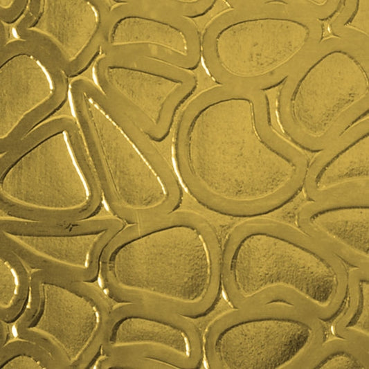 Textured Metal - Cobblestone - Brass 22 gauge