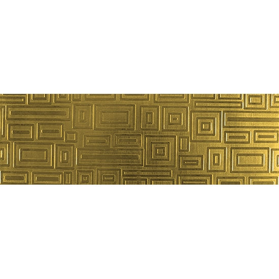 Textured Metal - Square Dance - Brass 22 gauge