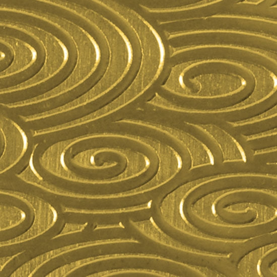 Textured Metal - Round About - Brass 22 gauge