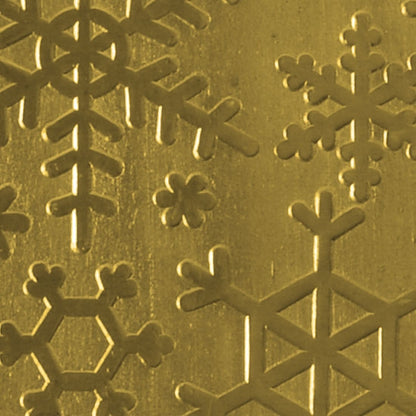 Textured Metal - Snow Day - Brass 22 gauge