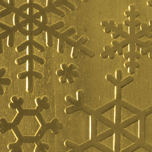 Textured Metal - Snow Day - Brass 22 gauge