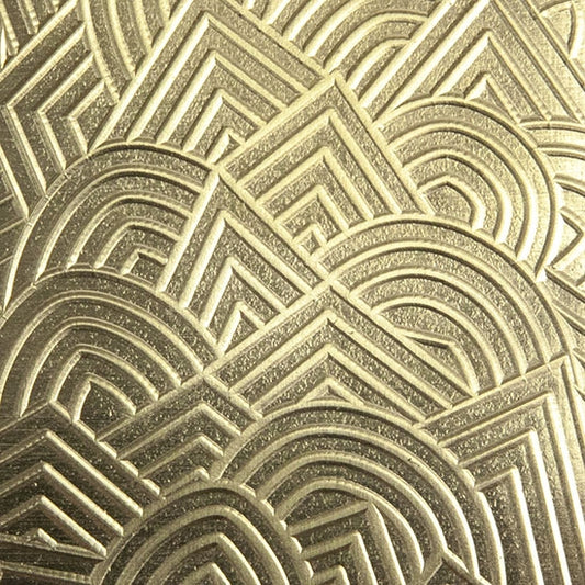 Textured Metal - Geo Storm - Brass 22 gauge