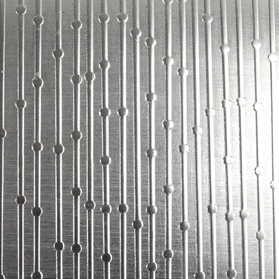 Textured Metal - Beaded Curtain - Sterling Silver