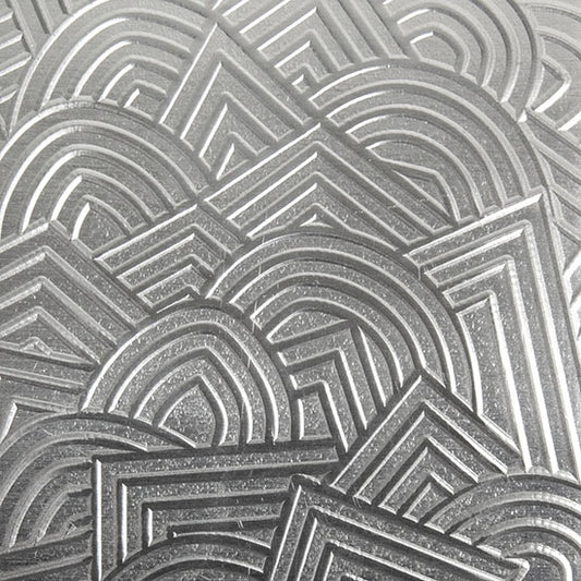 Textured Metal - Geo Storm - Fine Silver