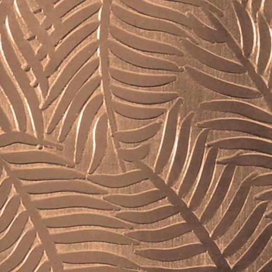 Textured Metal - Ferns or Feathers - Bronze 22 gauge