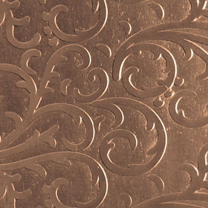 Textured Metal - Fancy Flourish - Bronze 22 gauge