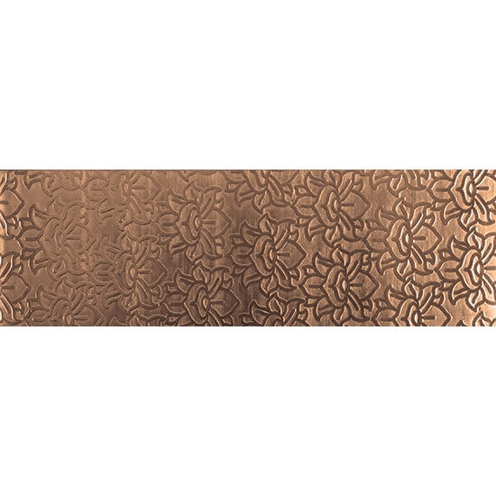 Textured Metal - Lotus Waterfall - Bronze 22 gauge