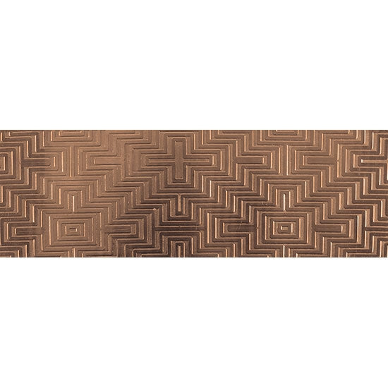 Textured Metal - Mayan Maze - Bronze 22 gauge