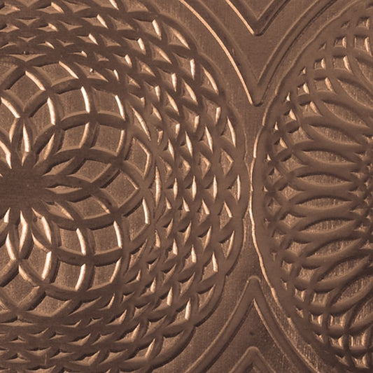 Textured Metal - Mandala - Bronze 22 gauge