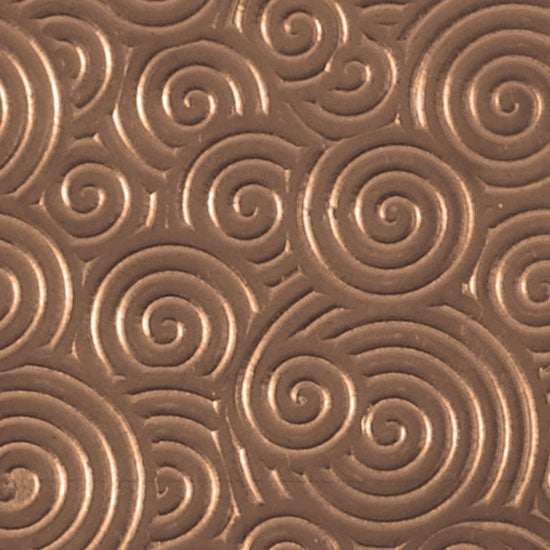 Textured Metal - Curly Swirly - Bronze 22 gauge