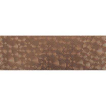 Textured Metal - Curly Swirly - Bronze 22 gauge