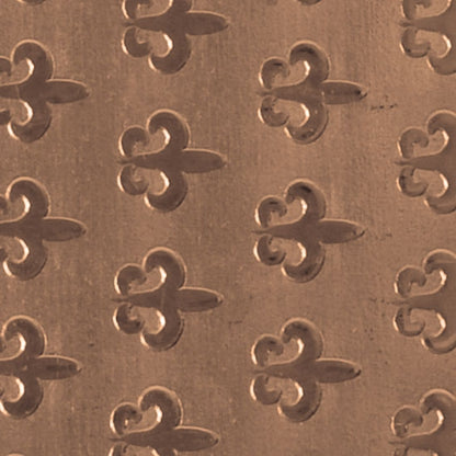 Textured Metal - Fleur de Lis Parade - Bronze 22 gauge