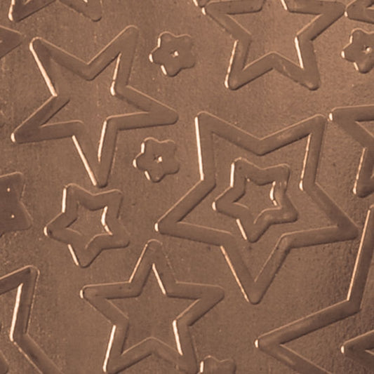 Textured Metal - Star Struck - Bronze 22 gauge