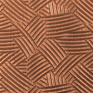 Textured Metal - Cross Hatch copper