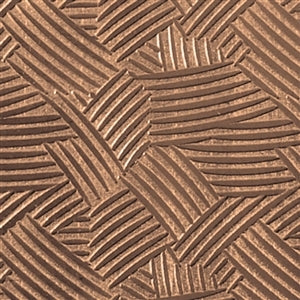 Textured Metal - Cross Hatch copper