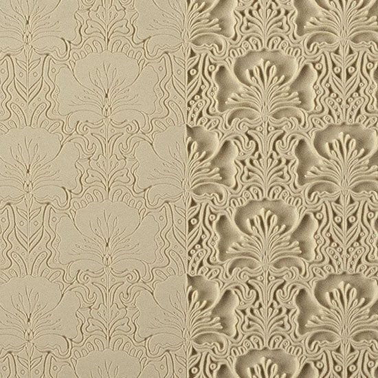 Vice Versa Texture - Orchid Ovation. Beige Vice Versa Textures include both the standard and reverse version of each pattern, allowing the artist to incorporate both designs in their work. Each version of the pattern is perfect for any size project, from earrings to cuffs. Vice Versa textures measure 9-1/4" x 6" with each pattern measuring 2-7/8" x 8-5/8".