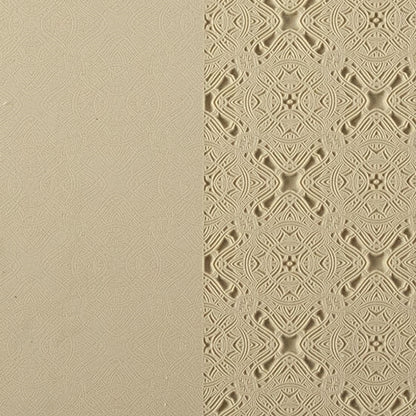 Vice Versa Texture - Interwoven Diamond Beige Vice Versa Textures include both the standard and reverse version of each pattern, allowing the artist to incorporate both designs in their work. Each version of the pattern is perfect for any size project, from earrings to cuffs. Vice Versa textures measure 9-1/4" x 6" with each pattern measuring 2-7/8" x 8-5/8".