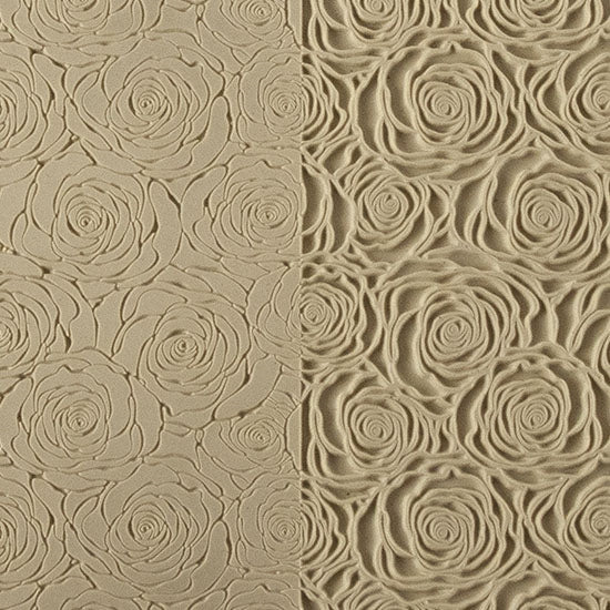 Vice Versa Texture - Rose In Close. Beige Vice Versa Textures include both the standard and reverse version of each pattern, allowing the artist to incorporate both designs in their work. Each version of the pattern is perfect for any size project, from earrings to cuffs. Vice Versa textures measure 9-1/4" x 6" with each pattern measuring 2-7/8" x 8-5/8".