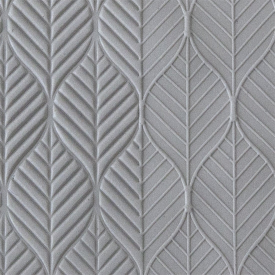 Vice Versa Texture - Linear Leaves sample rolled into clay