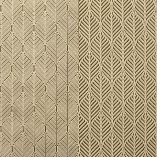 Vice Versa Texture - Linear Leaves. Beige Vice Versa Textures include both the standard and reverse version of each pattern, allowing the artist to incorporate both designs in their work. Each version of the pattern is perfect for any size project, from earrings to cuffs. Vice Versa textures measure 9-1/4" x 6" with each pattern measuring 2-7/8" x 8-5/8".