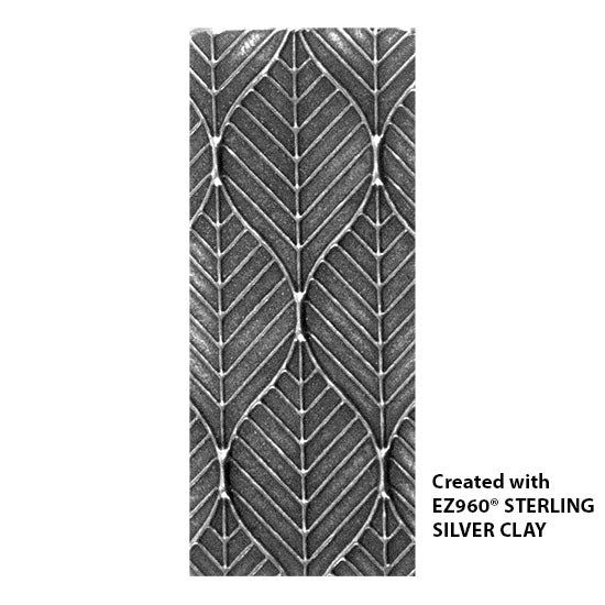 Vice Versa Texture - Linear Leaves silver sample 