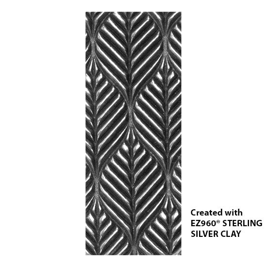 Vice Versa Texture - Linear Leaves silver sample